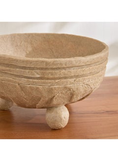 Home Box Whyton Travertine Decorative Bowl - 25x25x14 cm  - Image 3