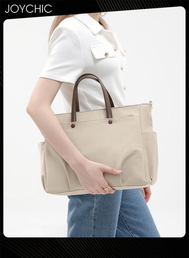 Joychic حقيبة لابتوب نسائية بسعة كبيرة مقاومة للماء حقيبة كتف محمولة للسيدات حقيبة نيلون أكسفورد مقاومة للاهتراء حقيبة داخلية للابتوب - Image 2