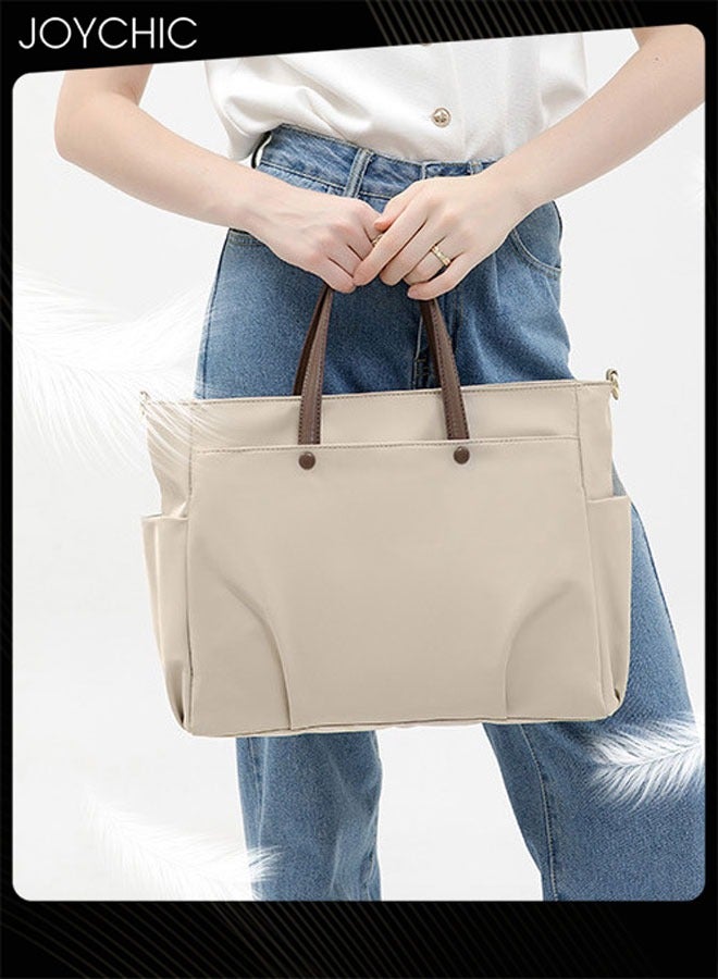 Joychic حقيبة لابتوب نسائية بسعة كبيرة مقاومة للماء حقيبة كتف محمولة للسيدات حقيبة نيلون أكسفورد مقاومة للاهتراء حقيبة داخلية للابتوب - Image 3