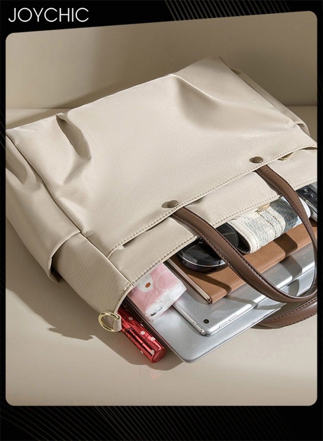 Joychic حقيبة لابتوب نسائية بسعة كبيرة مقاومة للماء حقيبة كتف محمولة للسيدات حقيبة نيلون أكسفورد مقاومة للاهتراء حقيبة داخلية للابتوب - Image 4