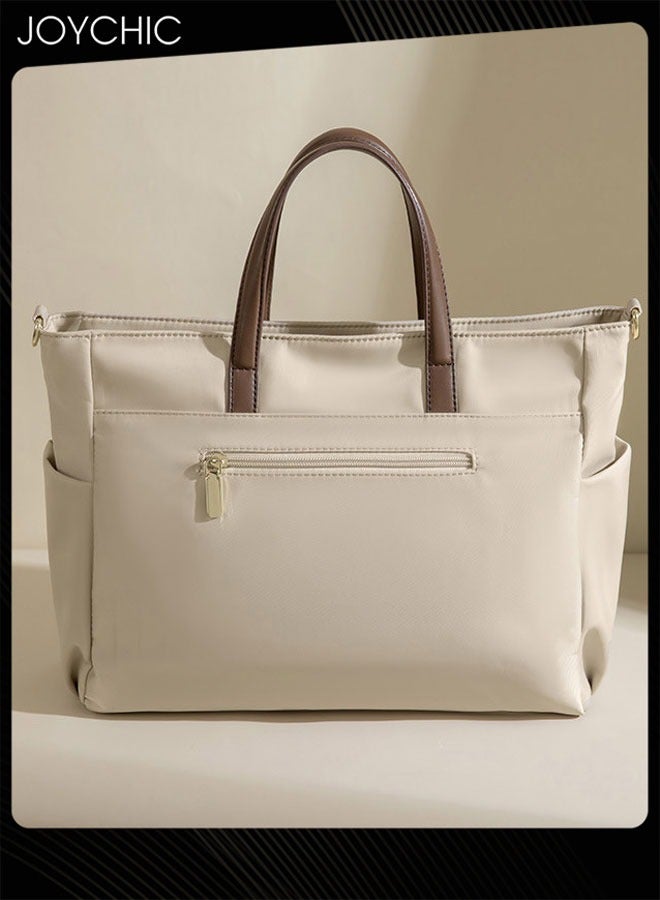 Joychic حقيبة لابتوب نسائية بسعة كبيرة مقاومة للماء حقيبة كتف محمولة للسيدات حقيبة نيلون أكسفورد مقاومة للاهتراء حقيبة داخلية للابتوب - Image 5