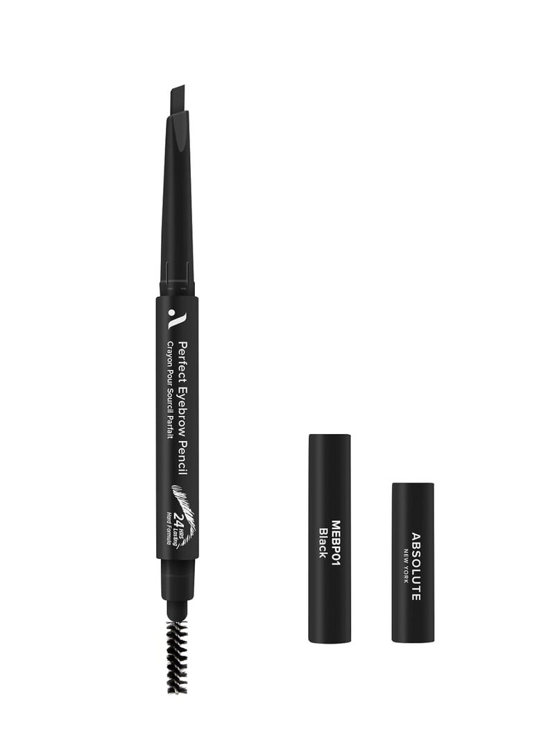 Absolute New York Perfect Eyebrow Pencil Black hard