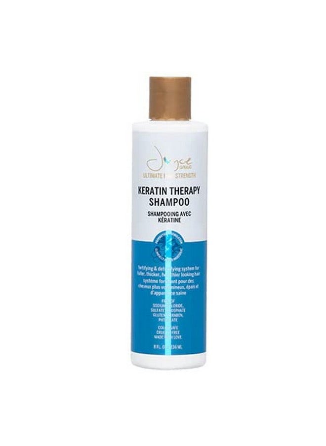 Miracle Elixir Collection - Iracle Elixir Collection Joyce Giraud Ultimate Hair Strength Keratin Therapy Shampoo Clinically Tested With Cynatine Ideal For Most Hair Types Tropical Scent 8 Fl. Oz. - Image 1
