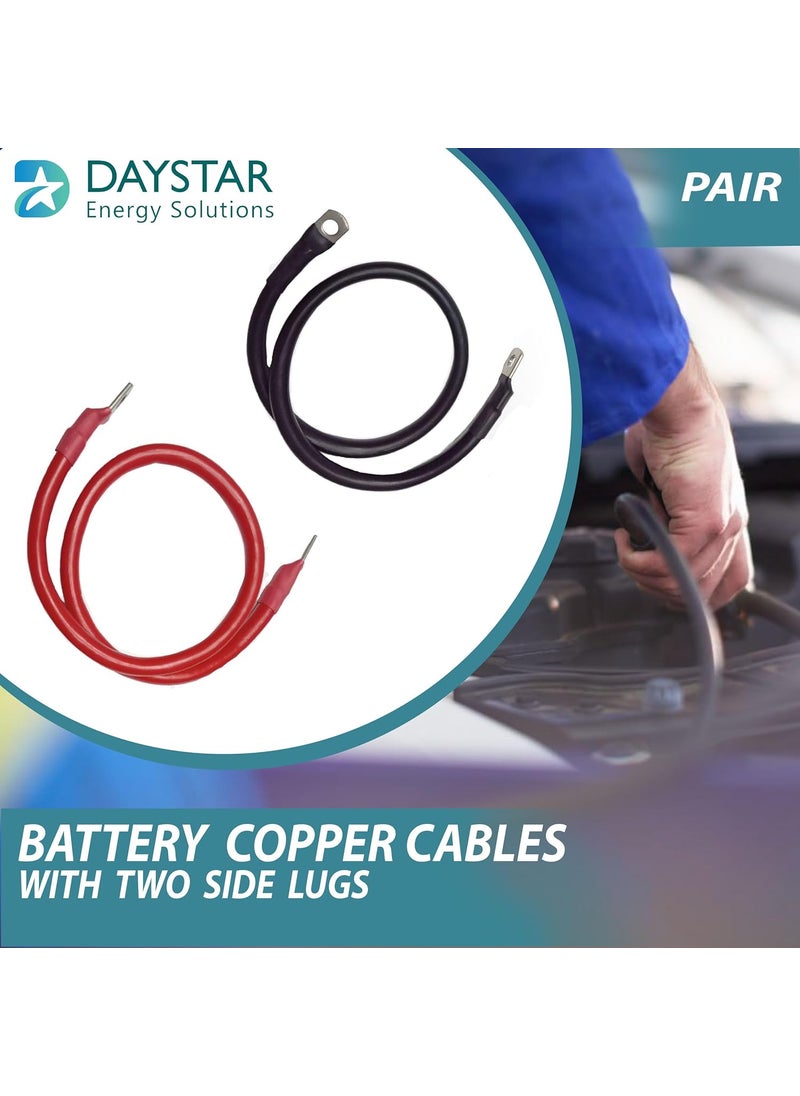 Generic Daystar 16 Sq Mm Red And Black Battery Connecting Cables 2 Feet Each  - Image 2