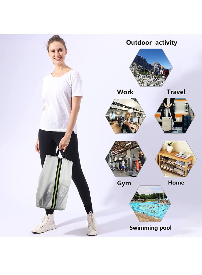 SYOSI Shoe Bags for Travel, Waterproof Dustproof Polyester Organizer Storage Tote Pouch with Zipper for Men and Women Portable Shoe Tote Bags for Travel and Storage  - Image 3
