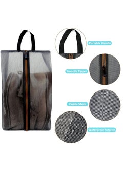 SYOSI Shoe Bags for Travel, Waterproof Dustproof Polyester Organizer Storage Tote Pouch with Zipper for Men and Women Portable Shoe Tote Bags for Travel and Storage  - Image 4