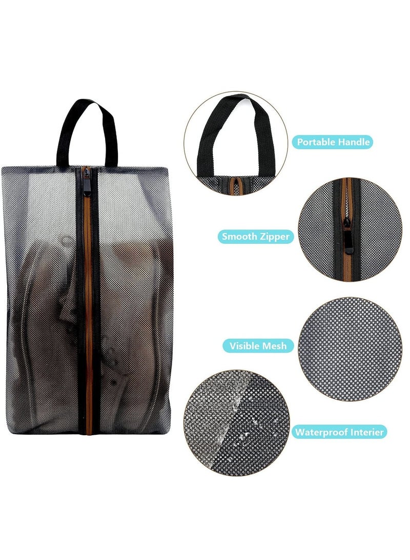 SYOSI Shoe Bags for Travel, Waterproof Dustproof Polyester Organizer Storage Tote Pouch with Zipper for Men and Women Portable Shoe Tote Bags for Travel and Storage  - Image 4