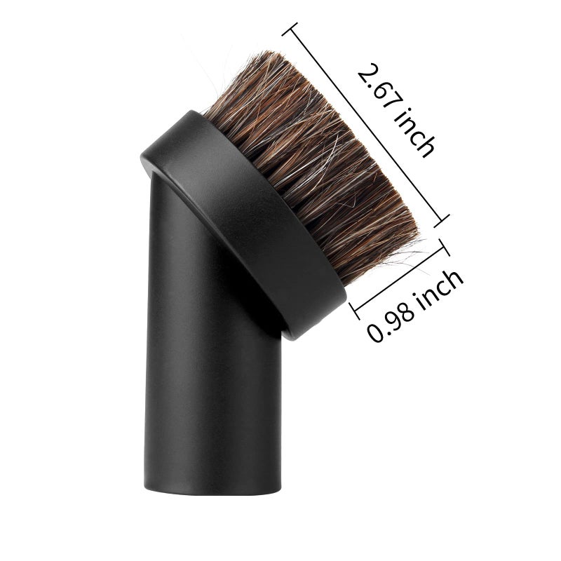 Lamoutor 2Pcs Soft Bristle Vacuum Brush Round Brush Vacuum Attachment Universal Vacuum Dust Brush for Most Vacuum Cleaners Accessories - Image 4