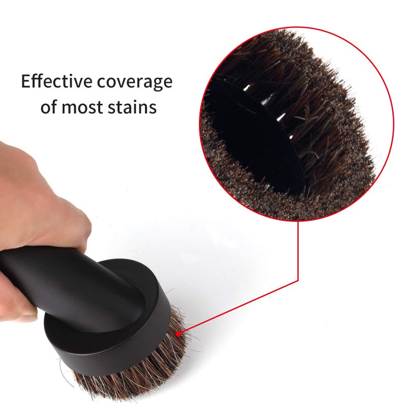 Lamoutor 2Pcs Soft Bristle Vacuum Brush Round Brush Vacuum Attachment Universal Vacuum Dust Brush for Most Vacuum Cleaners Accessories - Image 2