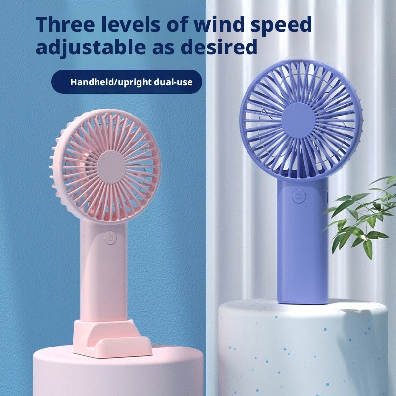 2024 New USB Rechargeable Mini Handheld Fan Portable Quiet Desk Fan - Image 2