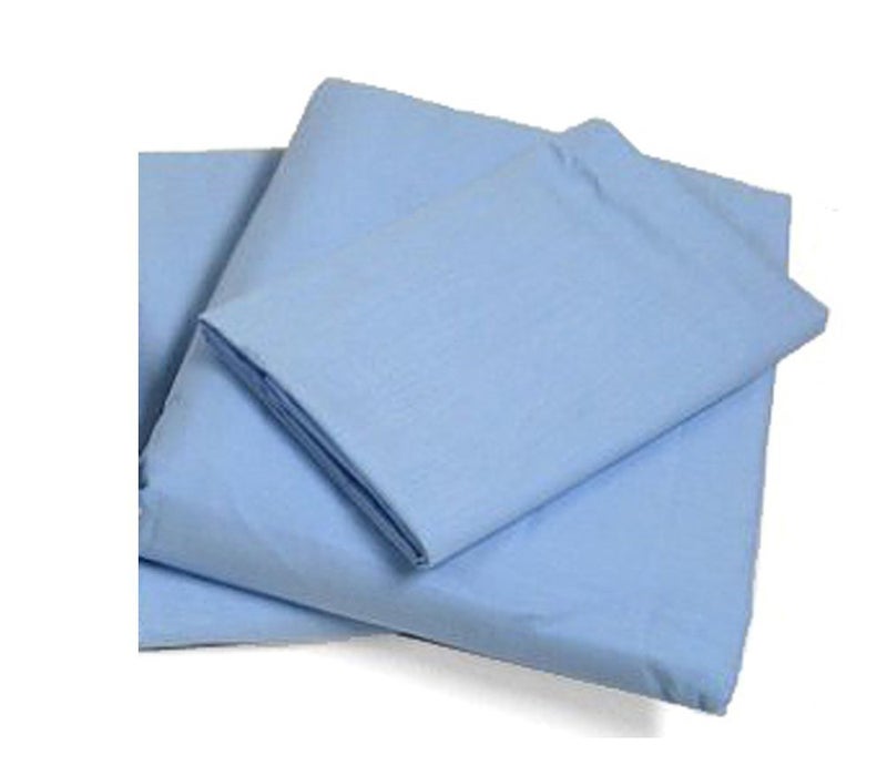 Excellent Art Cot Sheets Fitted Flat Sets 4 Piece Cot Sheet and Pillow Case Set  Blue 1 cot fitted sheet 33 x 75 1 cot flat sheet 64x94 2 pillow cases 20x30
