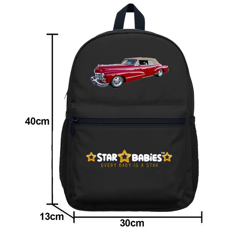 Star Babies - School Backpack & Bento Lunch Box Set - Retro Car - 2 Pcs - Image 3