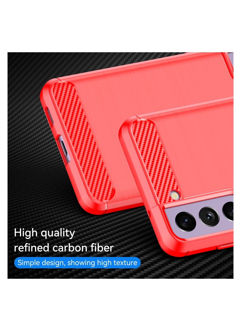 Phone Case for Samsung Galaxy S21 FE 5G Soft TPU Brushed Texture Anti-Slip