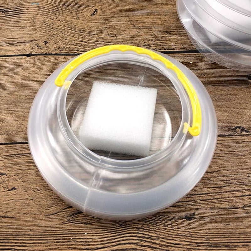 comfrt 5 Sets Collapsible Paint Brush Washer, Plastic Clear Paint Brush Washer for Watercolor Acrylic Oil Painting Pen - Image 4