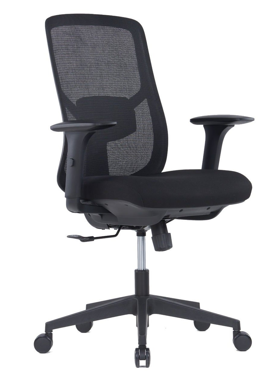 Ergonomic Office Chair Adjustable Lumbar Support PU Armrests Molded Foam 3 Lock Synchro Tilt