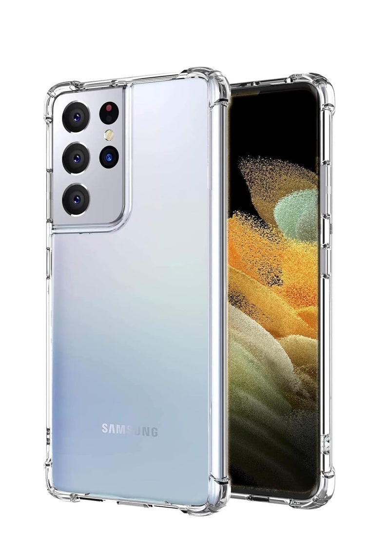 Generic Compatible with Samsung S21 Ultra Case, Crystal Clear Anti-Scratch Shock Absorption Cover Case, HD Clear TPU Precise Cutouts and Slim Fit Transparent Cover 6.8 inch (TPU)  - Image 1