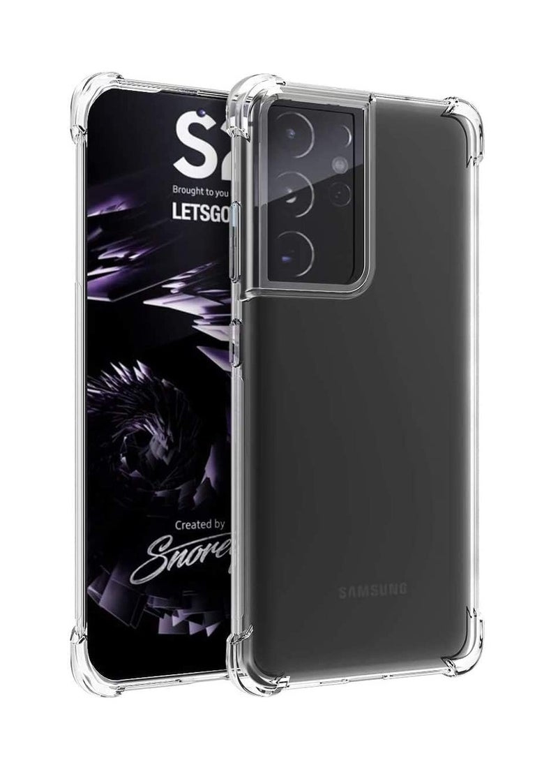 Generic Compatible with Samsung S21 Ultra Case, Crystal Clear Anti-Scratch Shock Absorption Cover Case, HD Clear TPU Precise Cutouts and Slim Fit Transparent Cover 6.8 inch (TPU)  - Image 4