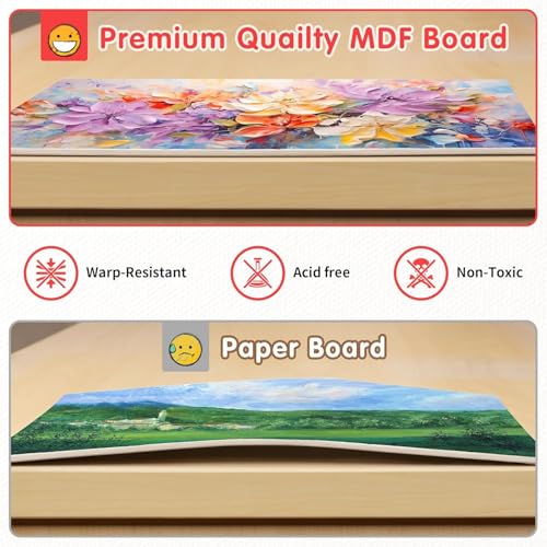 FIXSMITH Canvas for Painting, 8x10 Inch Canvas Boards, Super Value 30 Pack White Blank Canvas Panels, 100% Cotton Primed, Painting Art Supplies for Professionals, Hobby Painters, Students & Kids - Image 4