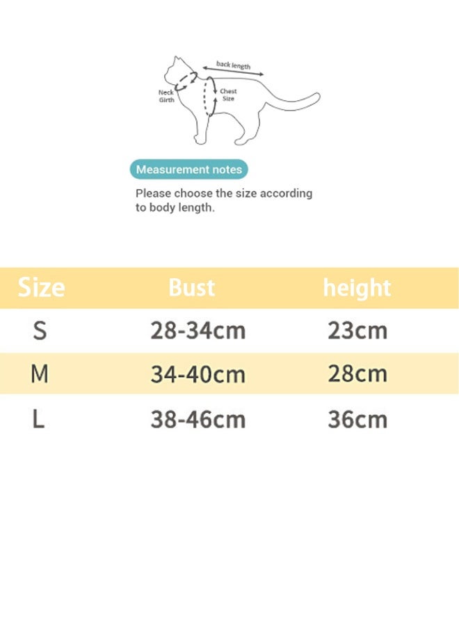 GMORO Cat Surgery Recovery Suit Kitten Onesie for Cats After Surgery Female Breathable Kitty Spay Suit for Abdominal Wound Skin Diseases E-Collar Alternative Wear - Image 4