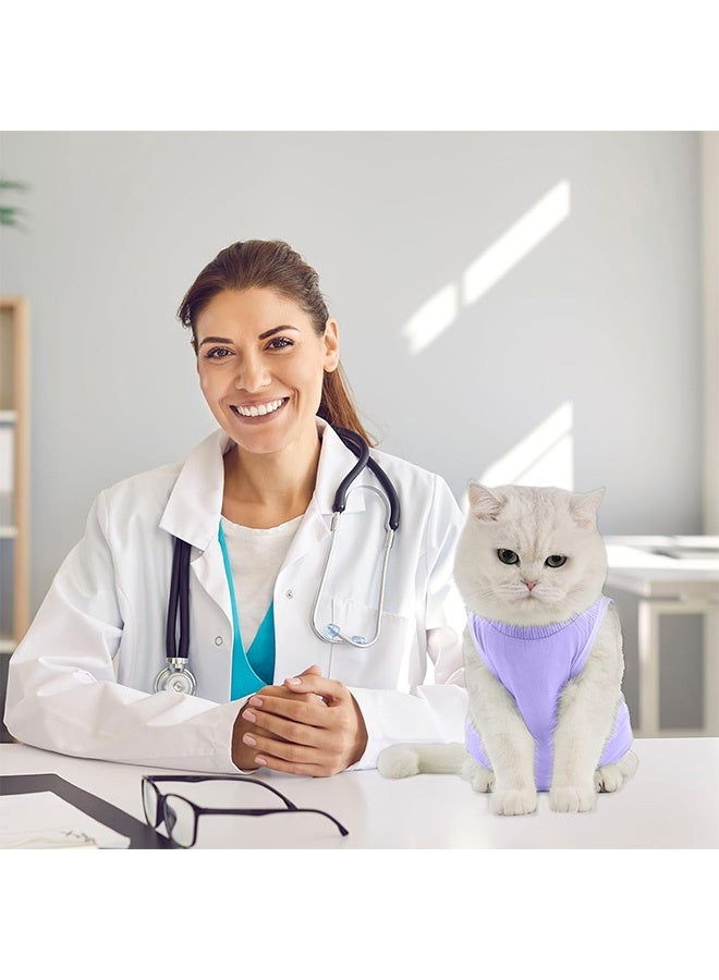 GMORO Cat Surgery Recovery Suit Kitten Onesie for Cats After Surgery Female Breathable Kitty Spay Suit for Abdominal Wound Skin Diseases E-Collar Alternative Wear - Image 2