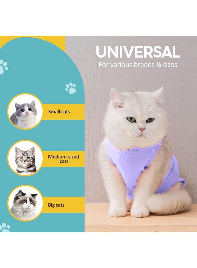GMORO Cat Surgery Recovery Suit Kitten Onesie for Cats After Surgery Female Breathable Kitty Spay Suit for Abdominal Wound Skin Diseases E-Collar Alternative Wear - Image 5