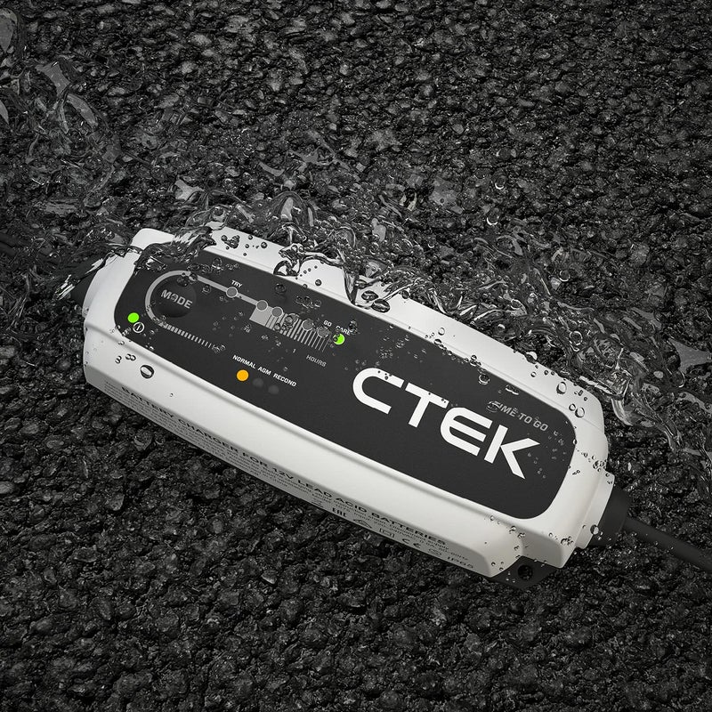 CTEK CT5 Time to Go - Fully Automatic Battery Charger with Countdown Display (Charges, Maintains and Reconditions Car and Motorcycle Batteries) 12 V, 5 Amp - Image 2