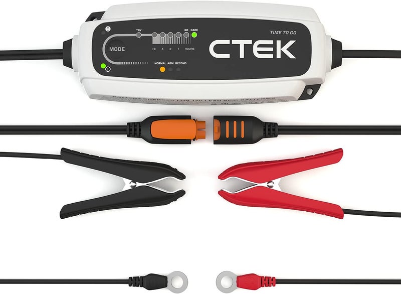 CTEK CT5 Time to Go - Fully Automatic Battery Charger with Countdown Display (Charges, Maintains and Reconditions Car and Motorcycle Batteries) 12 V, 5 Amp - Image 3