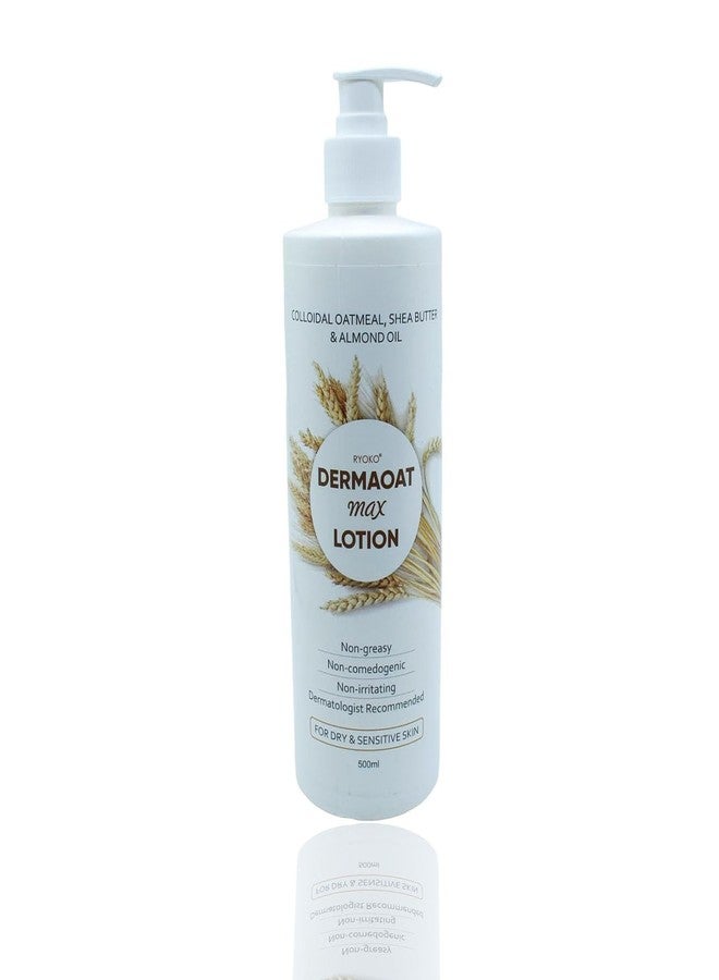 RYOKO Dermaoat Max Body Lotion Enriched with Colloidal Oatmeal, Shea Butter and Almond Oil | Non-greasy Formula for Noraml, Dry and Sensitive Skin (500ml) - Image 1