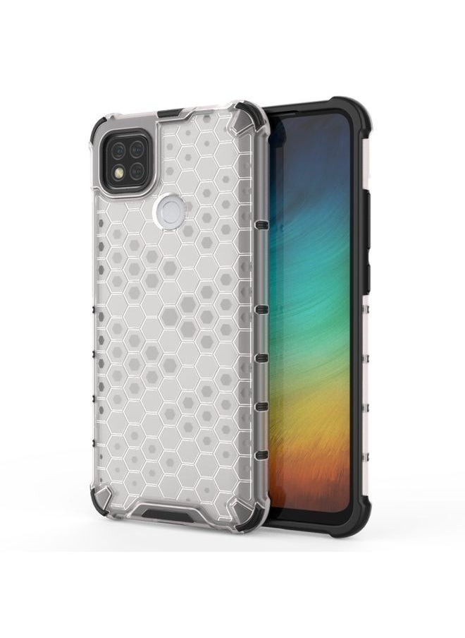 HuHa Case Cover For Xiaomi Redmi 9C Shockproof Honeycomb PC + TPU Case White 