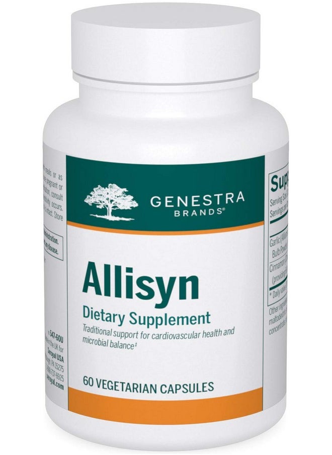 Genestra - Brands Allisyn  Garlic And Cinnamon Herbal Supplement  60 Capsules - Image 1
