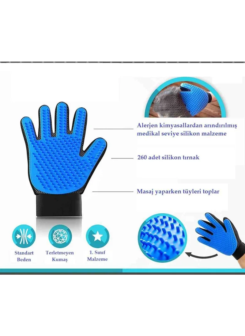 Sogex Cat Dog Hair Collecting Scratching Grooming Glove Pet Hair Collecting