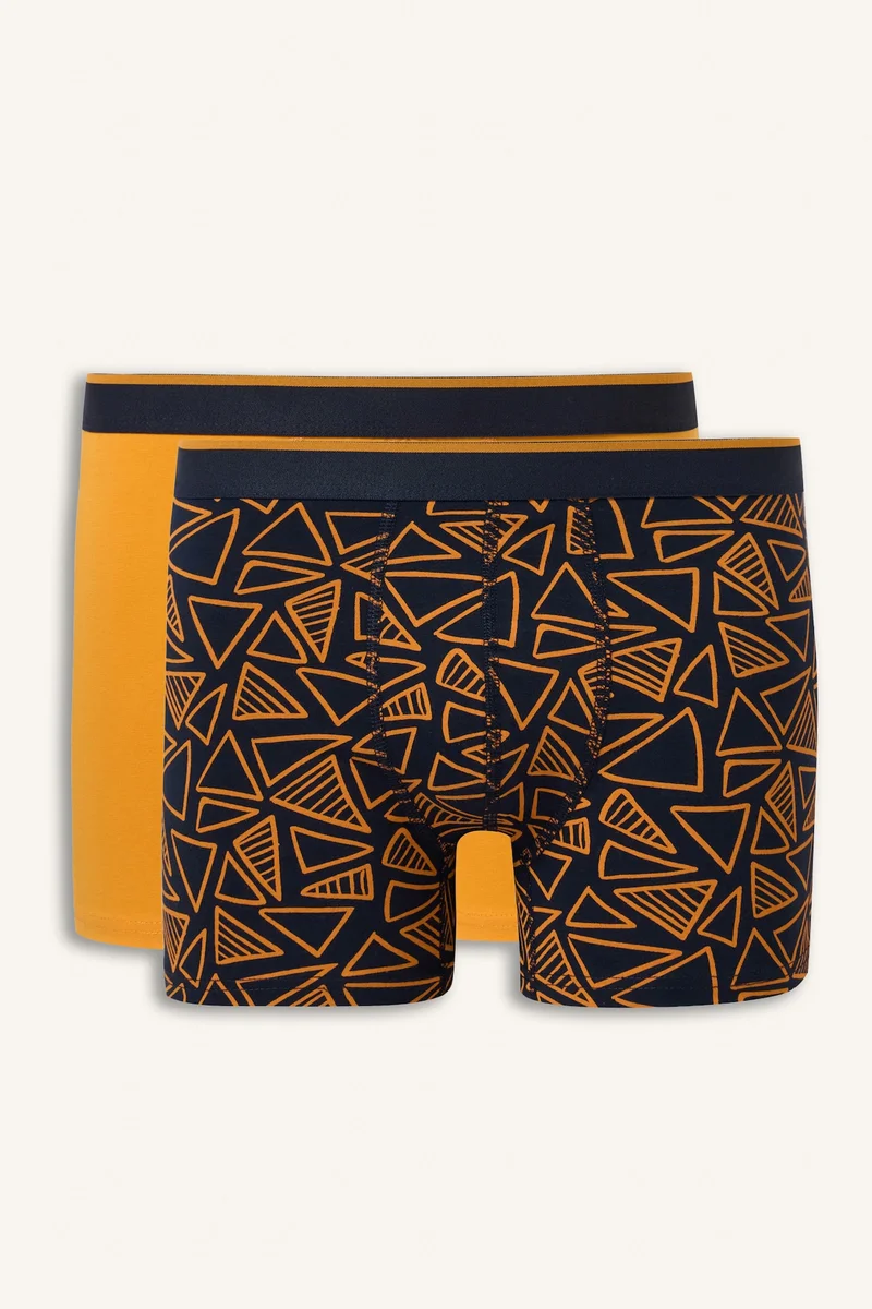 Regular Fit Geometric Print 2 Piece Boxers