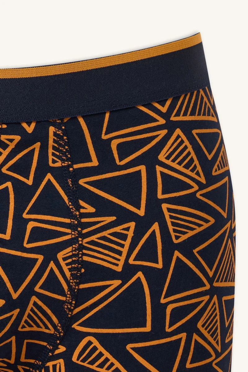 Defacto  Regular Fit Geometric Print 2 Piece Boxers for Men | Best Price UAE