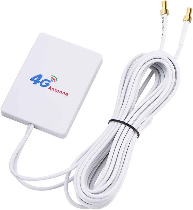 كلاراكو هوائي عالي الكسب 28 ديسيبل لشبكات الجيل الرابع/الثالث LTE، مضخم إشارة شبكة إيثرنت خارجي طويل المدى لجهاز توجيه الهاتف المحمول من هواوي E398/E3276/E392 (TS9 ذكر) - Image 1