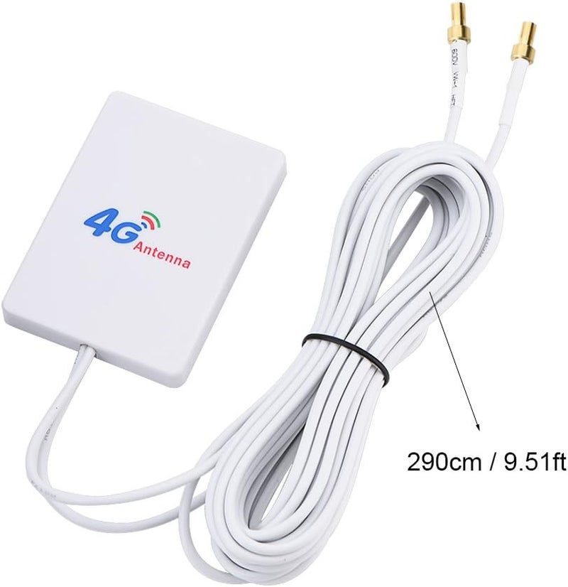 كلاراكو هوائي عالي الكسب 28 ديسيبل لشبكات الجيل الرابع/الثالث LTE، مضخم إشارة شبكة إيثرنت خارجي طويل المدى لجهاز توجيه الهاتف المحمول من هواوي E398/E3276/E392 (TS9 ذكر) - Image 4