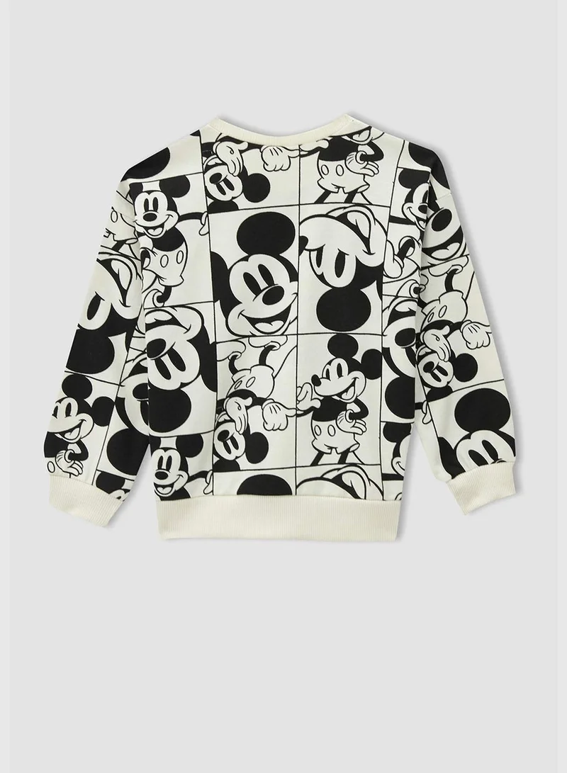DeFacto Minnie Mouse Licenced Girl Knitted Relax Fit Crew Neck Sweat Shirt