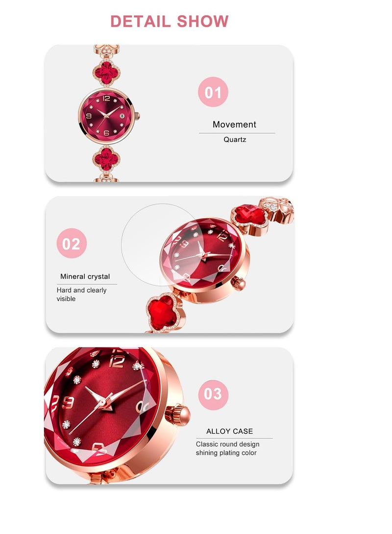 SOLARAE Women's Bracelet Watch Women Luxury Dress Ladies Stainless Steel Luminous Waterproof Date Wrist Watches - Image 5