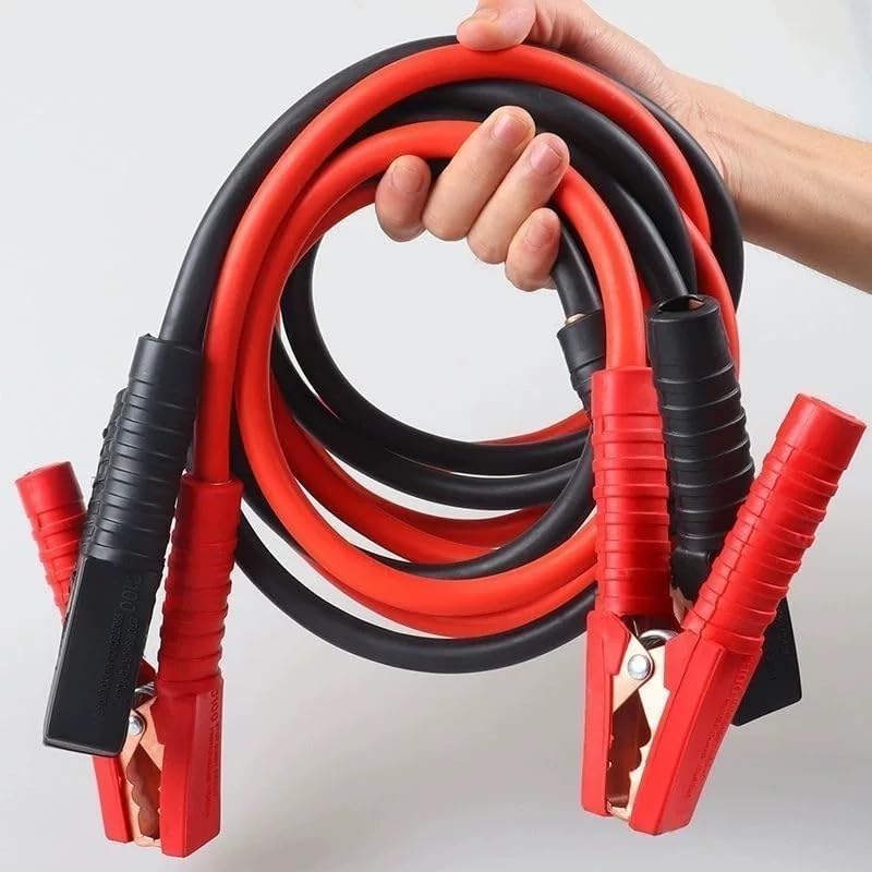 Peziang Heavy Duty Car Battery Jumper Cables, All - Weather PVC - Cased, 4m Lengths 2000A Capacity Jump Leads, Ideal for Emergency Roadside Jump - Image 3