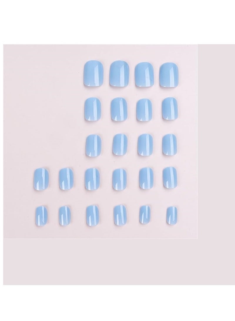مجموعة أظافر صناعية من الأكريليك قابلة لإعادة الاستخدام مكونة من 24 قطعة، تتضمن شريطًا مزدوجًا وغراء - Image 2