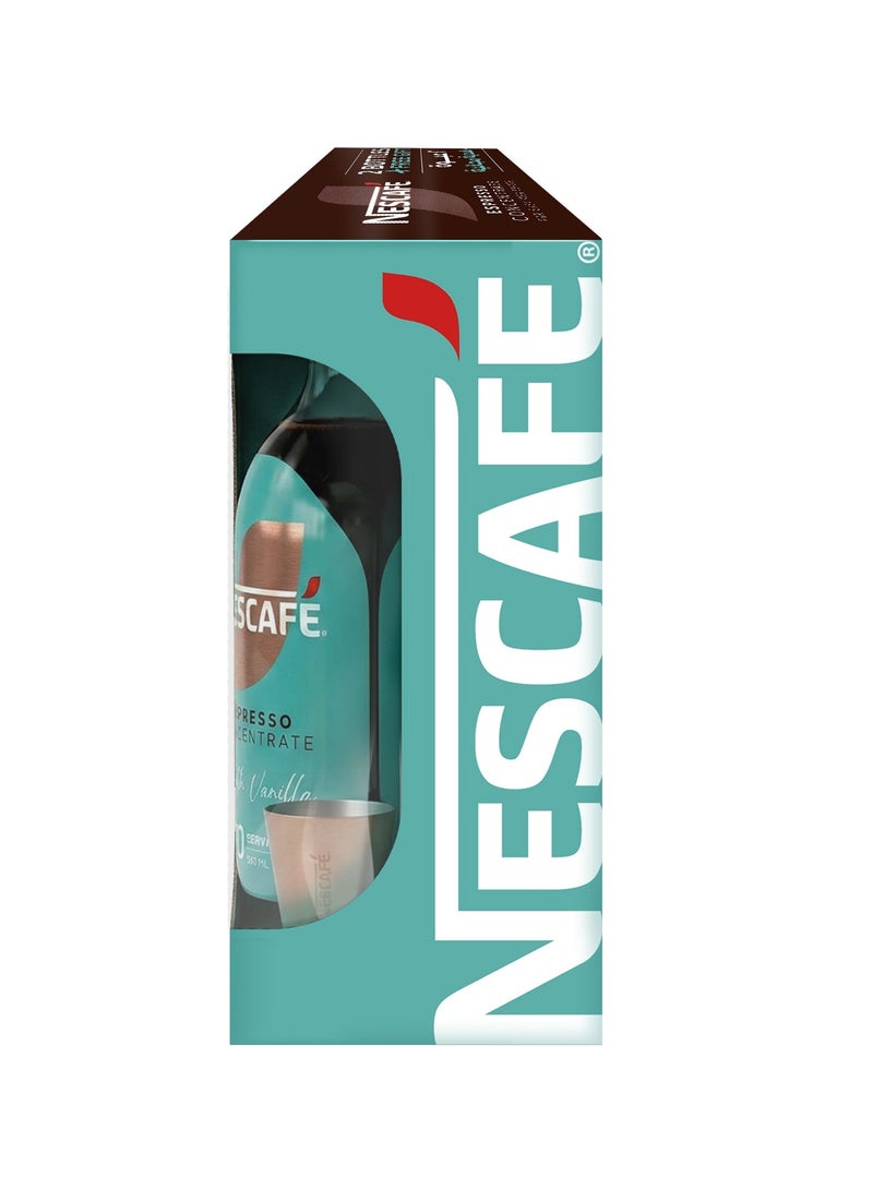 نسكافيه Black Espresso Coffee Concentrate  Plus Smooth Vanilla Espresso Coffee Concentrate With Jigger Cup 500ml Pack of 2 - Image 5
