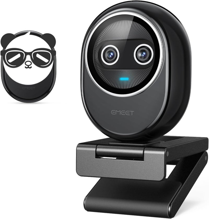EMEET Piko Piko Plus Worlds 1st DualCamera AIPowered 4K Webcam 1255 Sony Sensor 3 Mics3 Sound Modes Panda Magnetic Privacy Cover USB CCCA Ideal for Livestreamers - Image 2