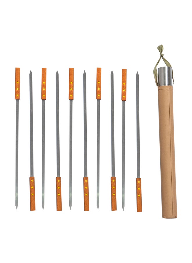 AL SANIDI Stainless steel skewers for grilling, BBQ skewers  - Image 1