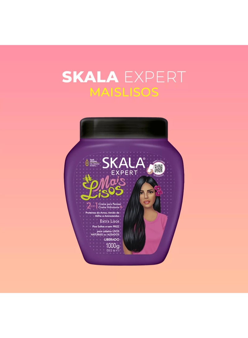 SKALA كريم وبلسم الشعر المرطب 2 في 1 من إكسبيرت ميس ليسوس | مغذي ومصلح | للشعر المجعد والمستقيم | 1000 جرام - Image 4