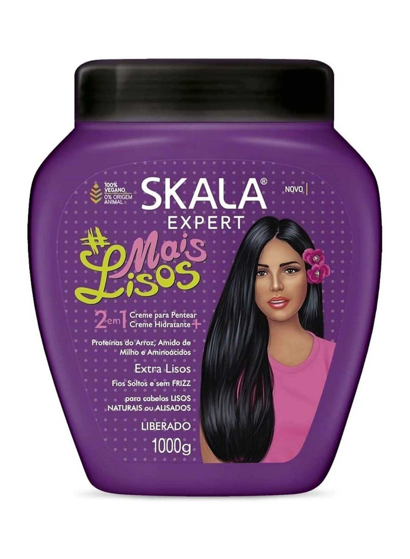 SKALA كريم وبلسم الشعر المرطب 2 في 1 من إكسبيرت ميس ليسوس | مغذي ومصلح | للشعر المجعد والمستقيم | 1000 جرام - Image 1