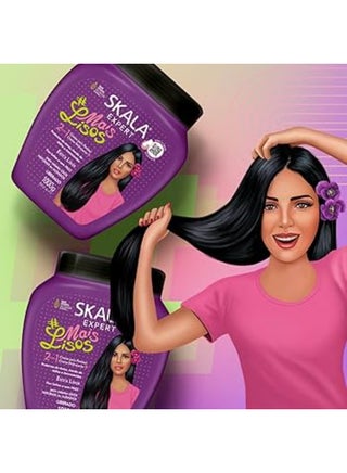 Expert Mais Lisos 2-in-1 Moisturizing Hair Cream And Conditioner I Nourishing and Repairing I For Frizzy and Straight Hair I 1000 grams - view 5
