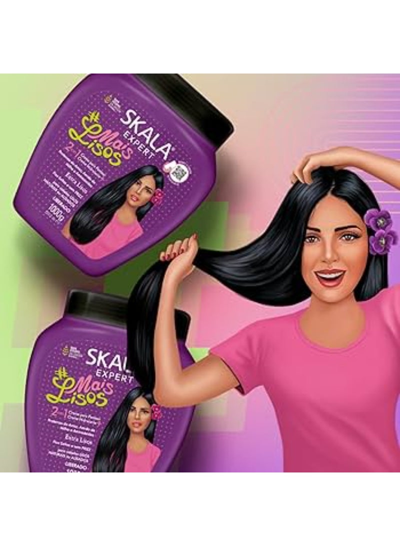 SKALA كريم وبلسم الشعر المرطب 2 في 1 من إكسبيرت ميس ليسوس | مغذي ومصلح | للشعر المجعد والمستقيم | 1000 جرام - Image 5