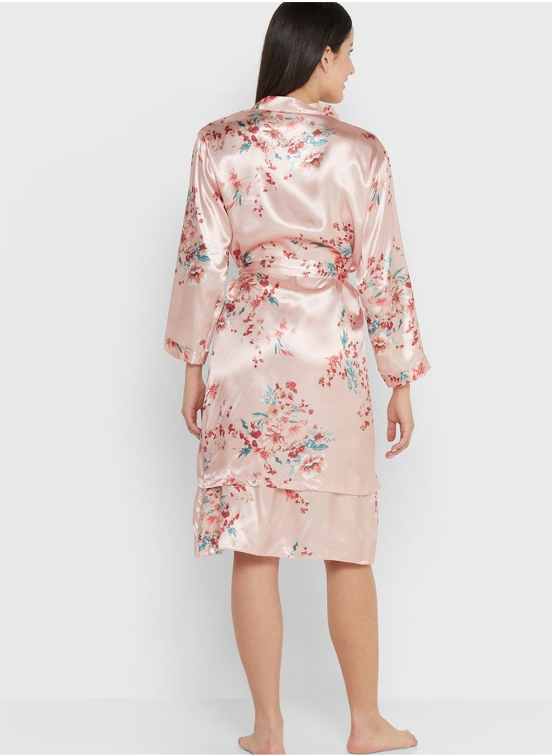 ELLA 5 Piece Printed Pyjama Set  - Image 5
