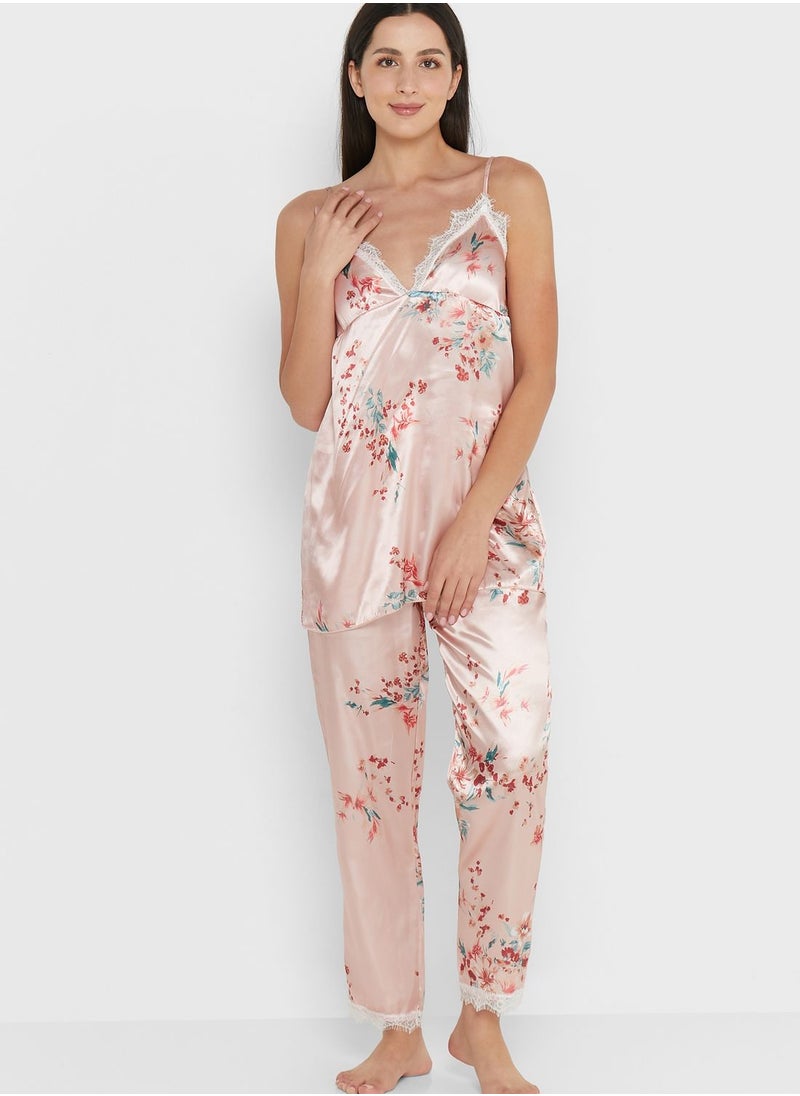 ELLA 5 Piece Printed Pyjama Set  - Image 3