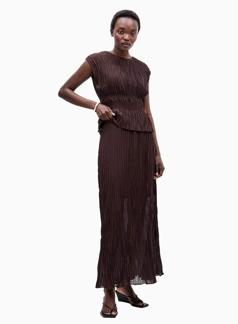 French Connection Saylor Pleated Overlay Skirt