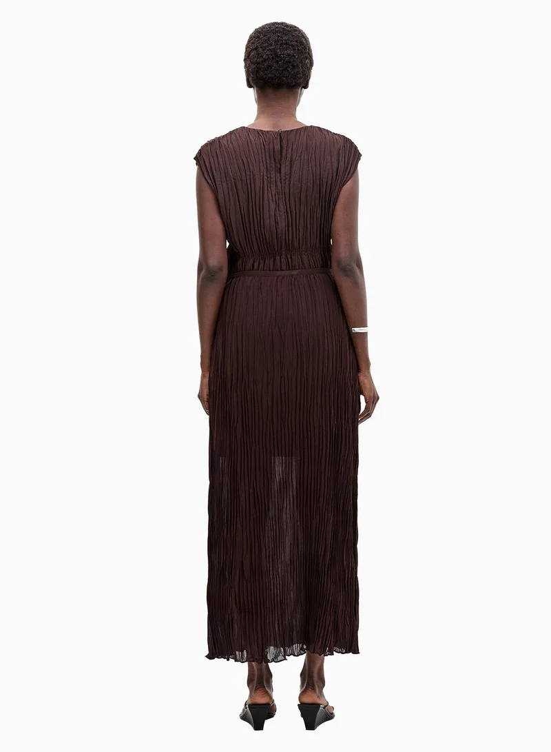 French Connection Saylor Pleated Overlay Skirt